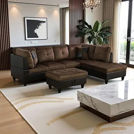 103.5" Oversized Sectional Couch L-Shaped