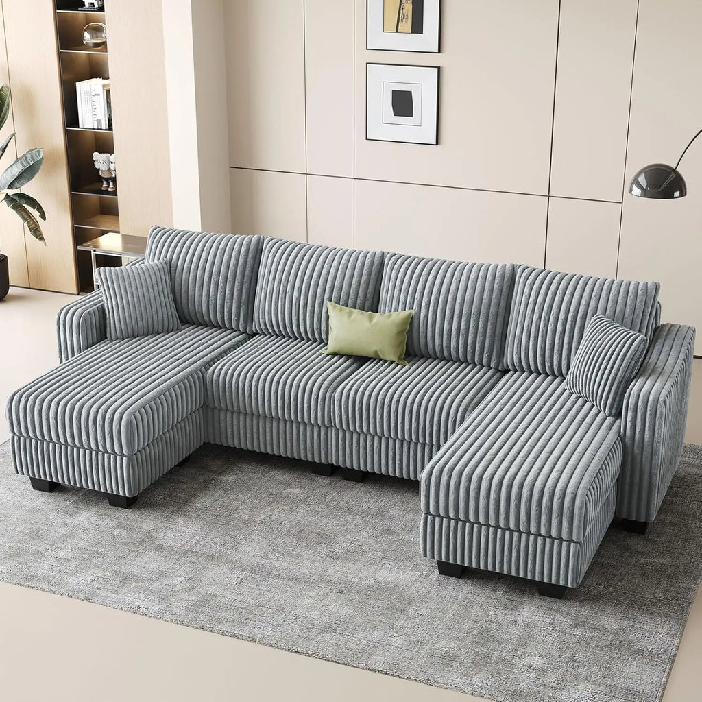U Shaped Couch w/Reversible Chaises