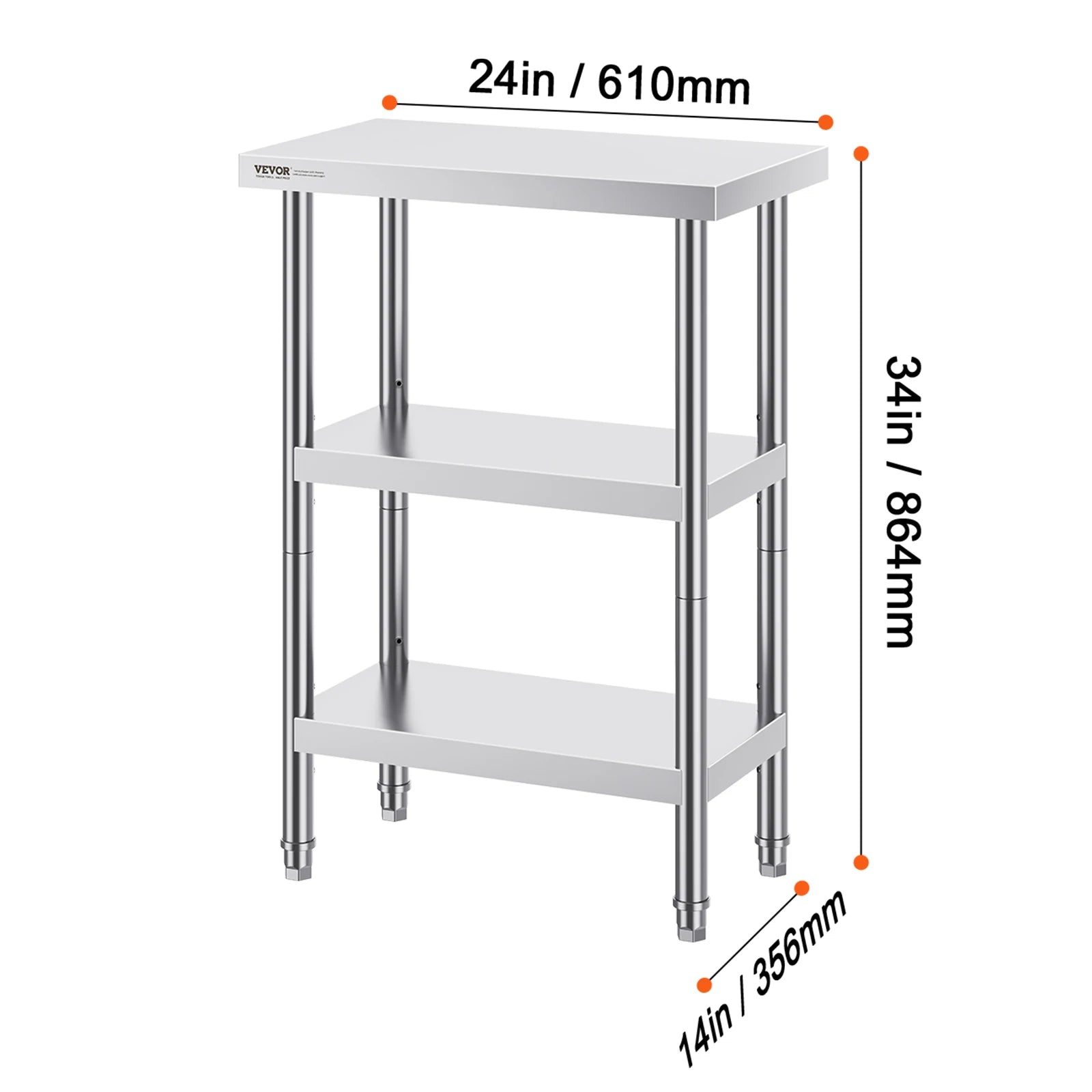 Stainless Food Prep Table Commercial