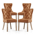 4, Faux Leather Parsons High-End Tufted
