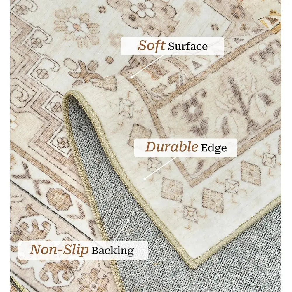 5X7 Area Rug Washable Rug,