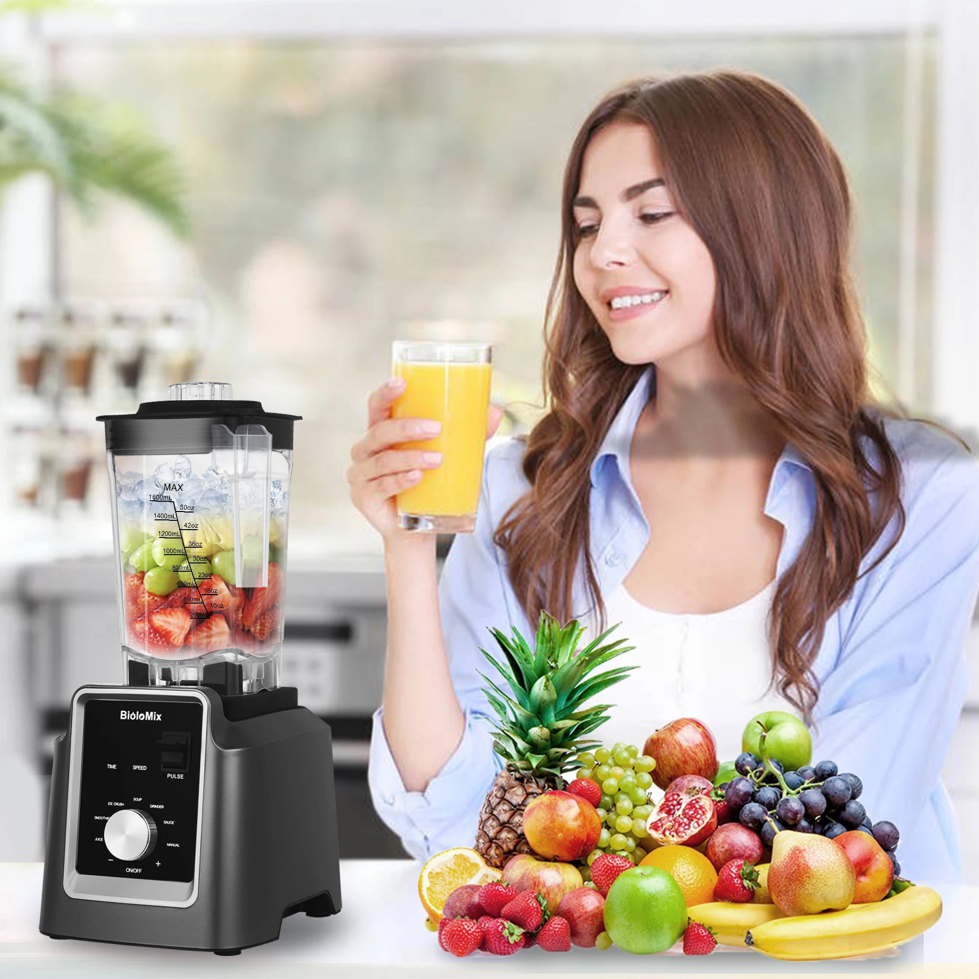 Digital BPA FREE 2L Automatic Program Commercial Blender