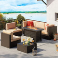 7-Piece Patio Set W/ Fire Pit