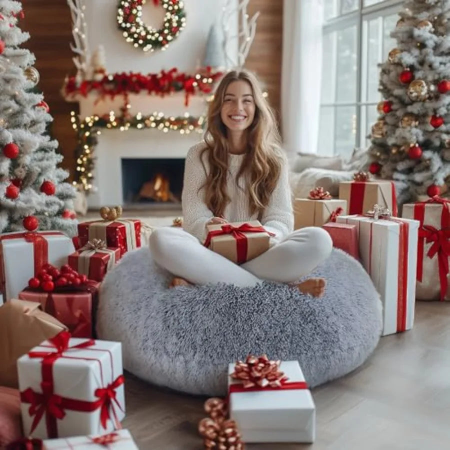 Faux Fur Fluffy Large Round