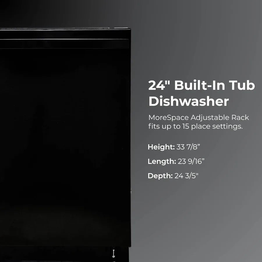 24 Built-In Dishwasher - Quiet Tub with Turbo Dry