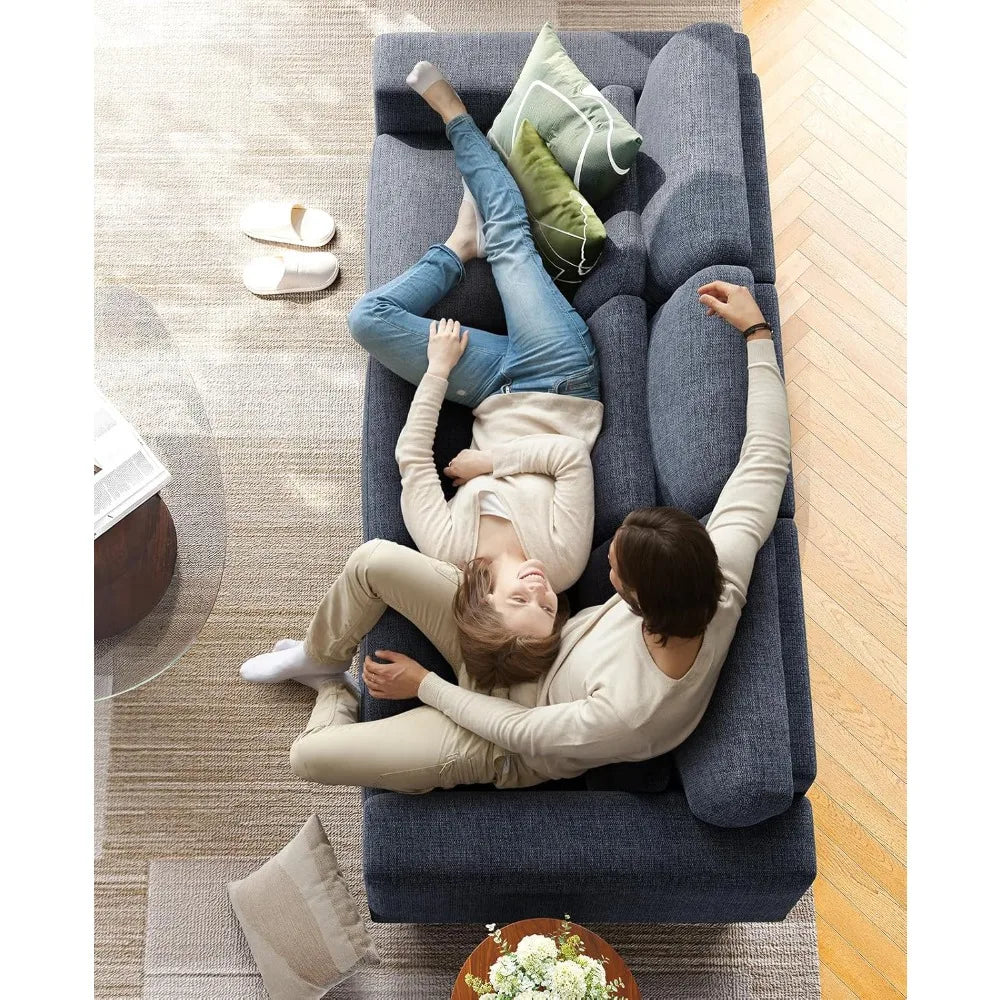 89" Sofa 3-Seater Modern Deep Seats