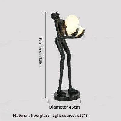 Nordic Humanoid Sculpture Lamp