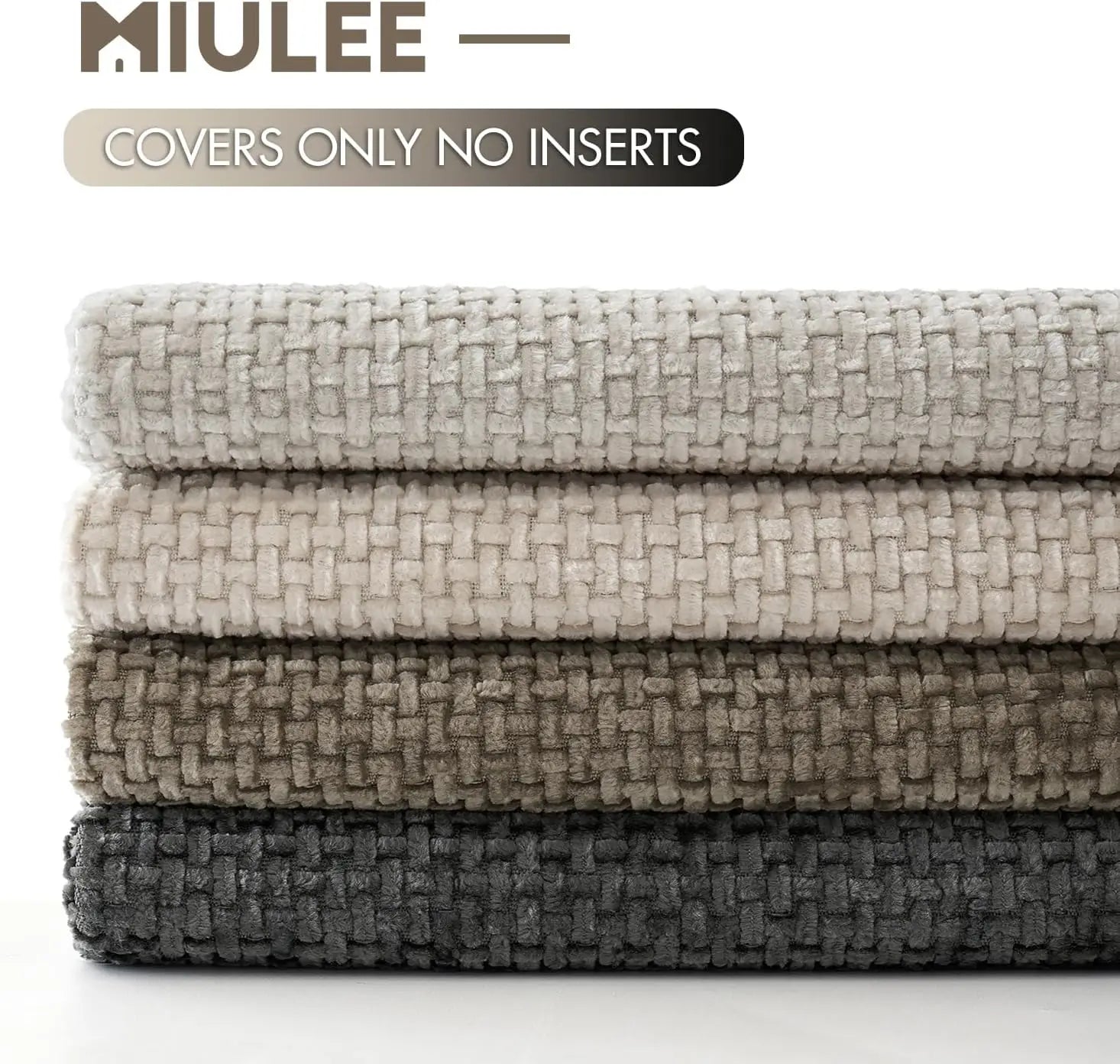 4 Chenille Pillow Covers 20x20