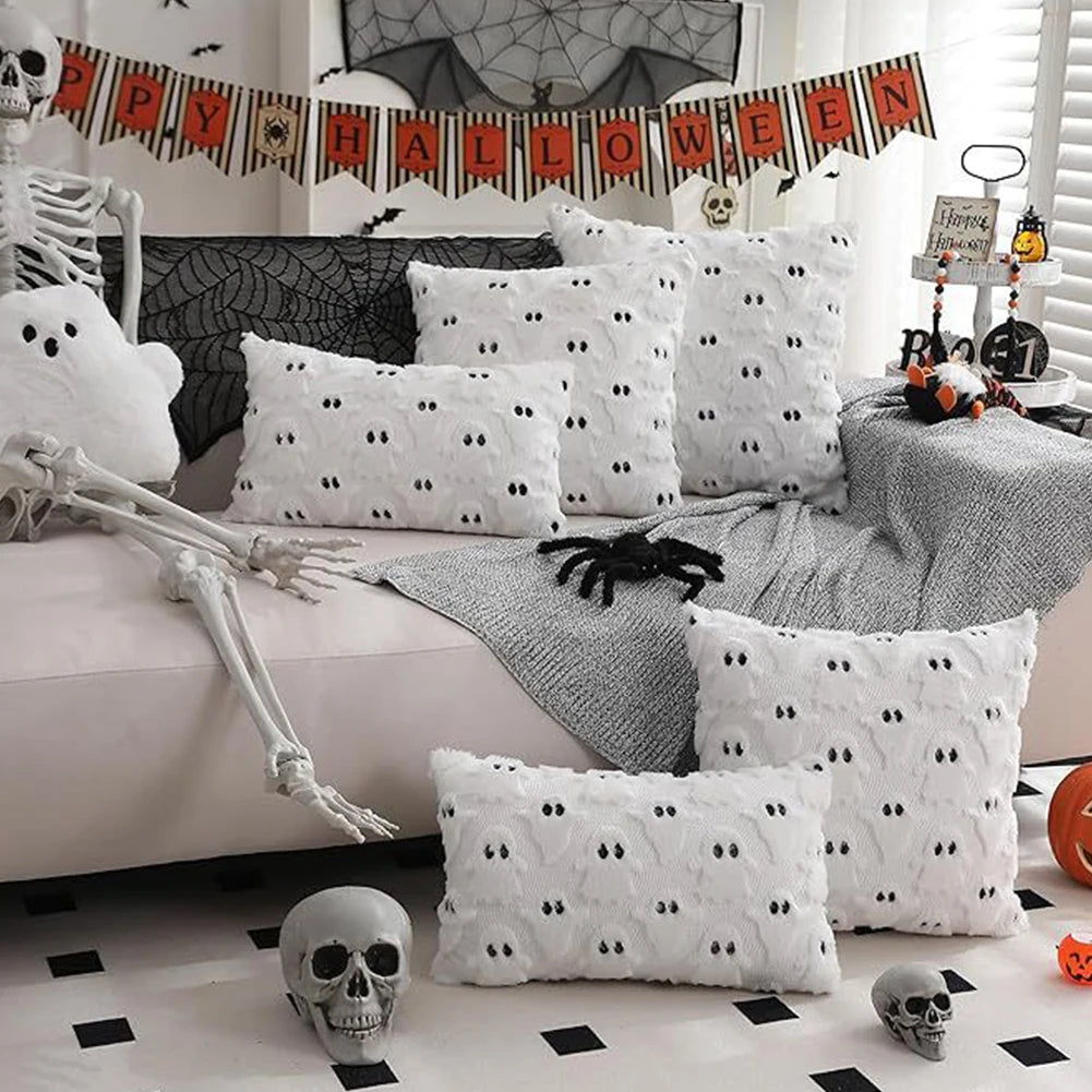 Halloween Knit Throw Pillow Covers