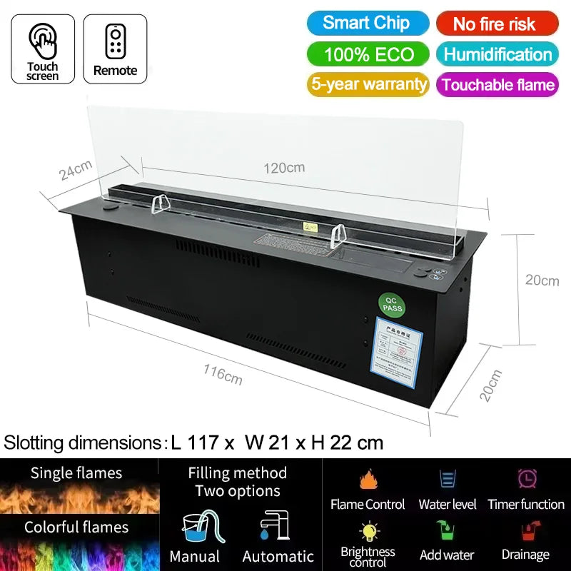 water replenishment atomization fireplace