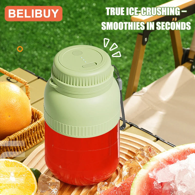 500/1300ML Electric Juicer Cup 6 Blades Blender