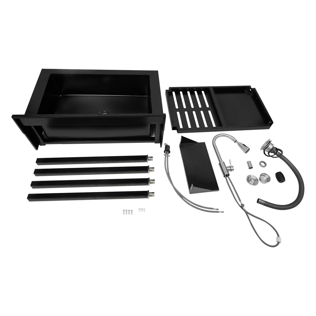 Single Bowl Stainless Pull-Out Faucet