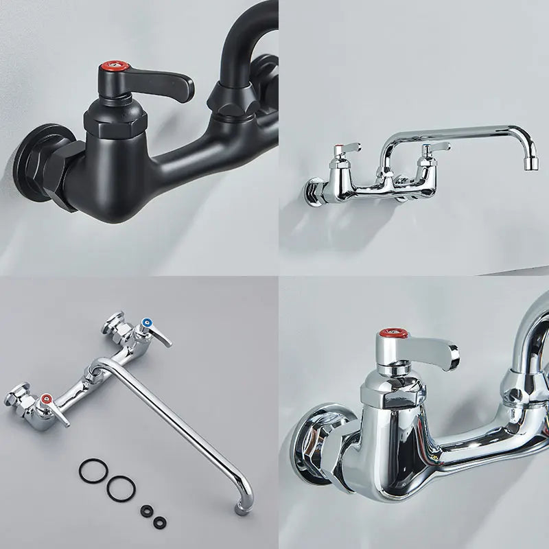 Matte Black Long Spout Wall Mounted