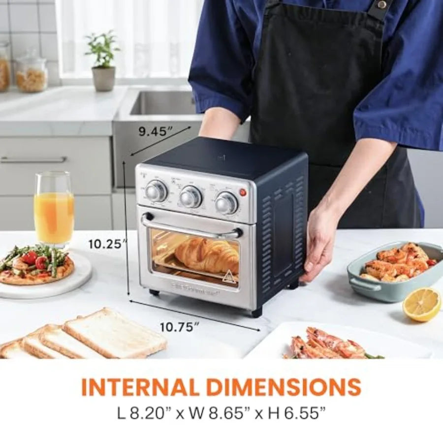 8.5Qt Air Fryer Oven W/Convection Stainless 800-Watts