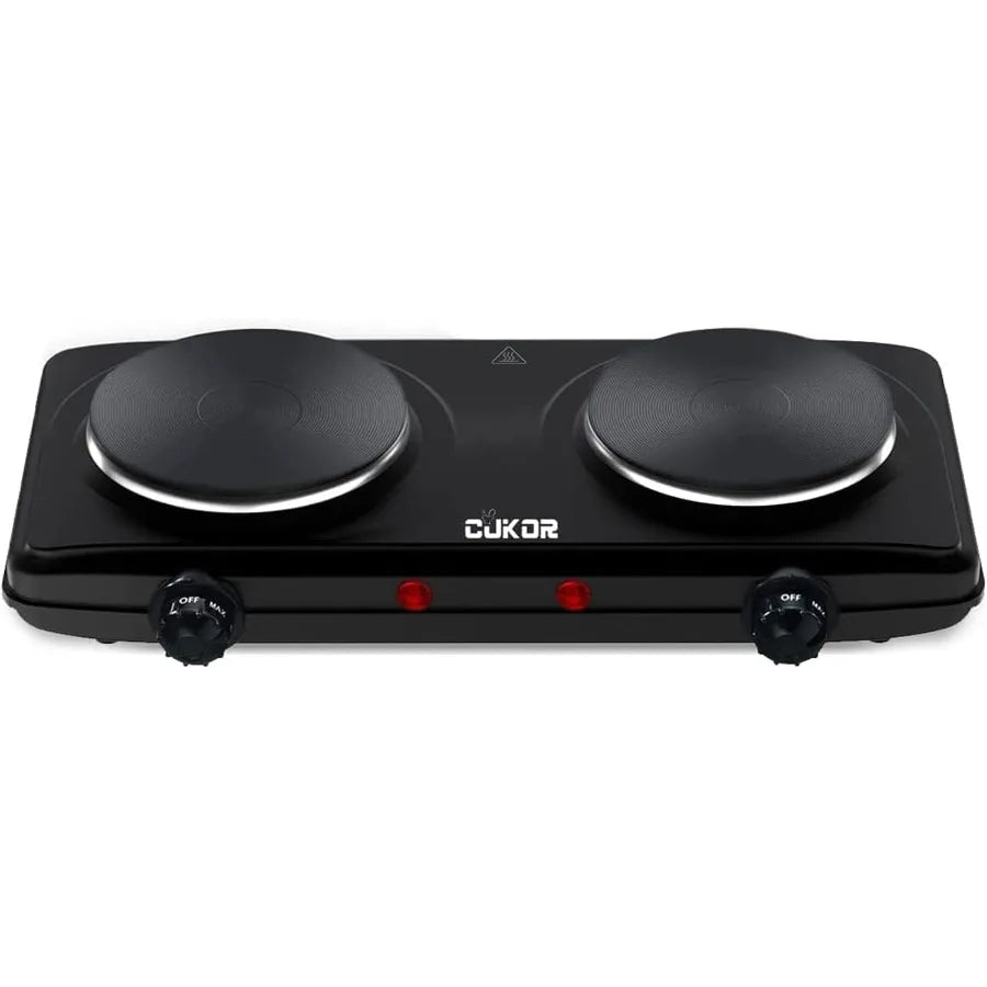 Portable Double Cast Iron 2 Burner 1800W
