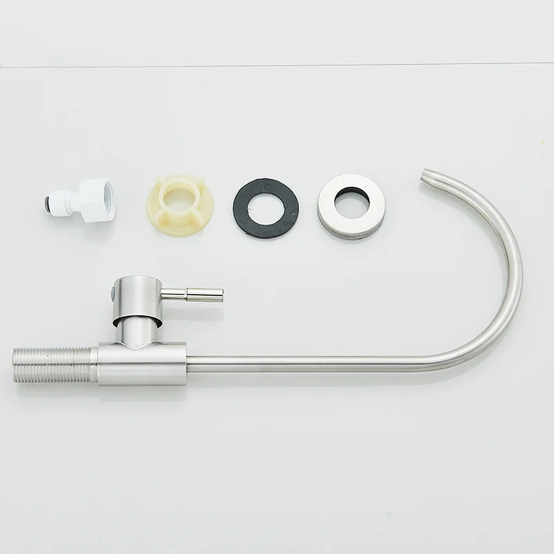 Brushed Nickel Stainless Recessed Taps