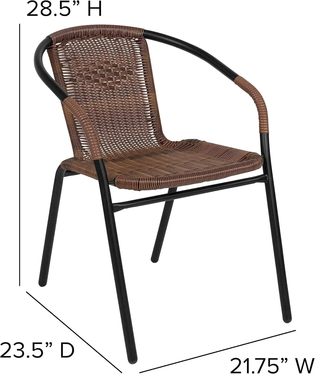 Rattan Stackable Dining Chairs