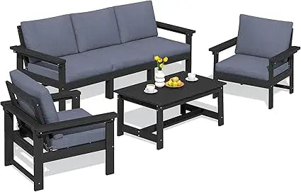 6-Piece HDPE Patio Set
