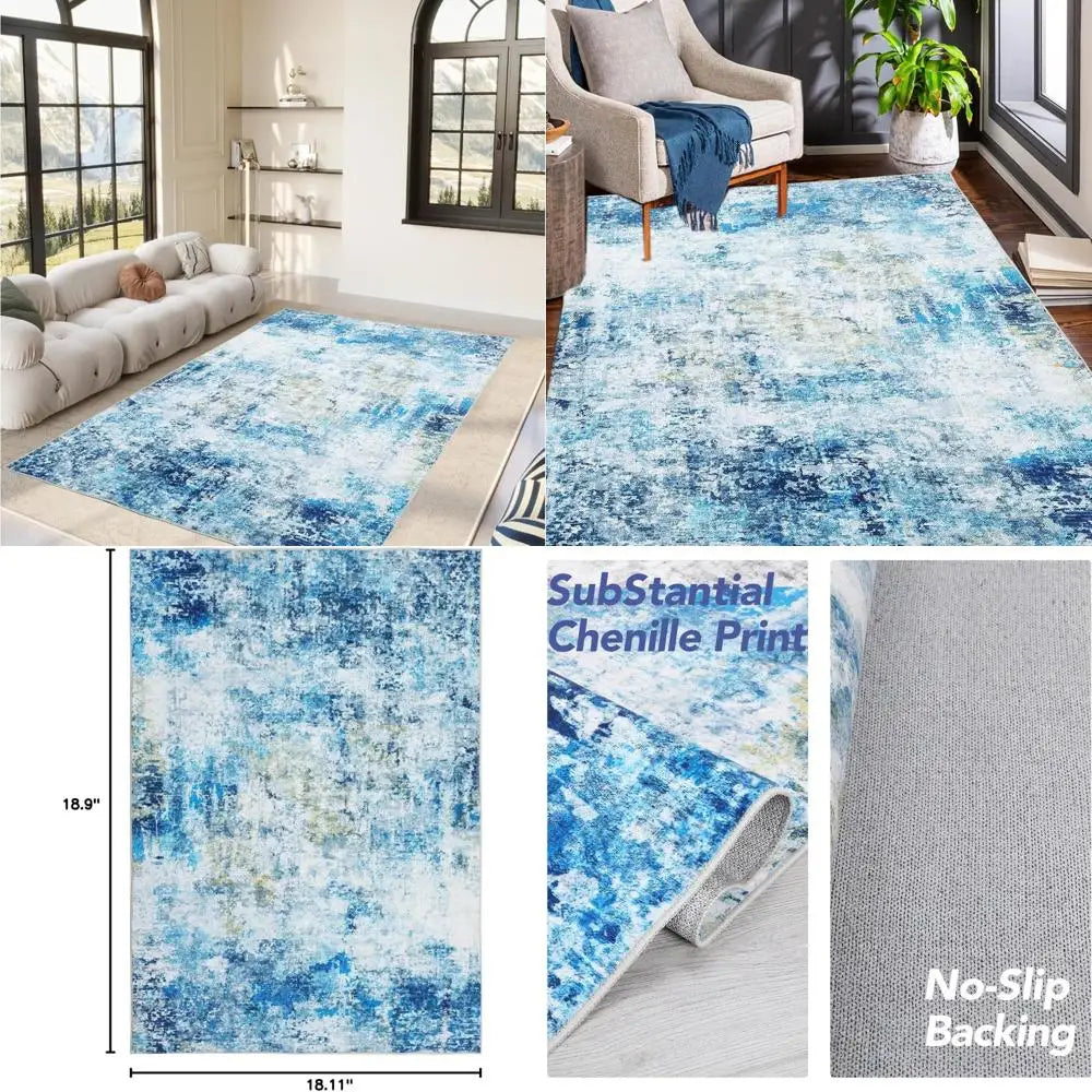 8x10 Modern Abstract Washable