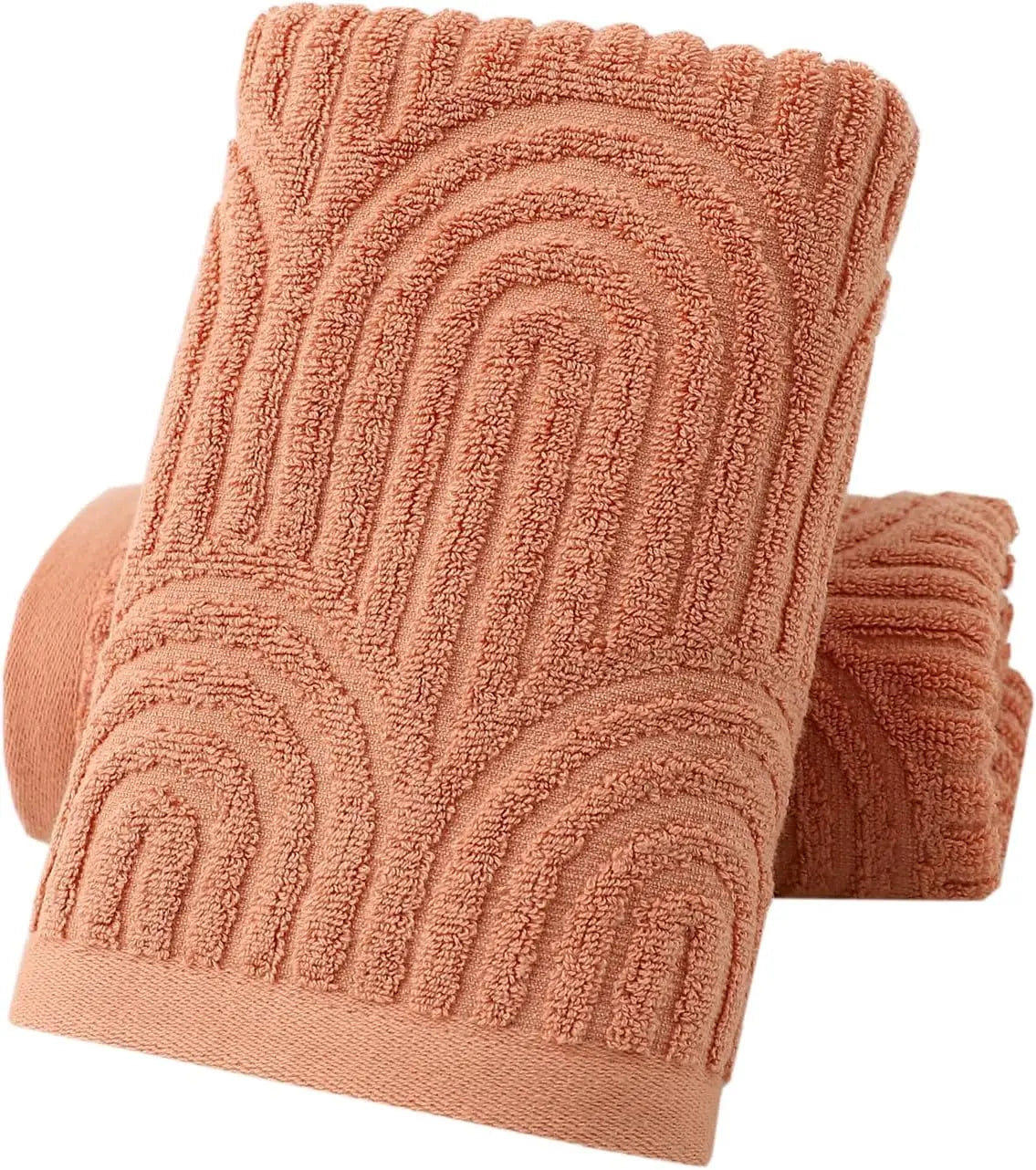 2 Striped Cotton Bath Towels