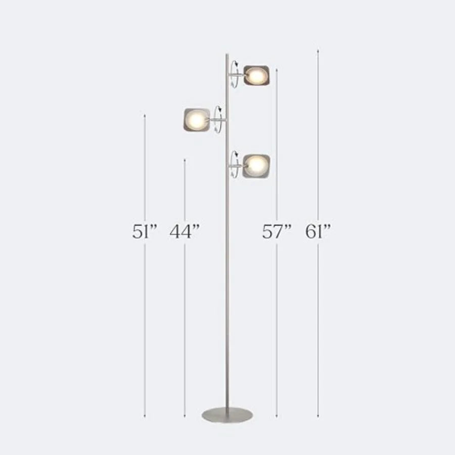 Dimmable 3 Arm Tree Lamp