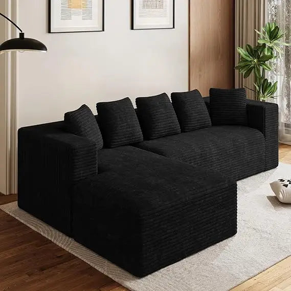 131" Sectional Sofa Cloud