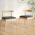 2 Mid-Century Modern w/Solid Wood Legs