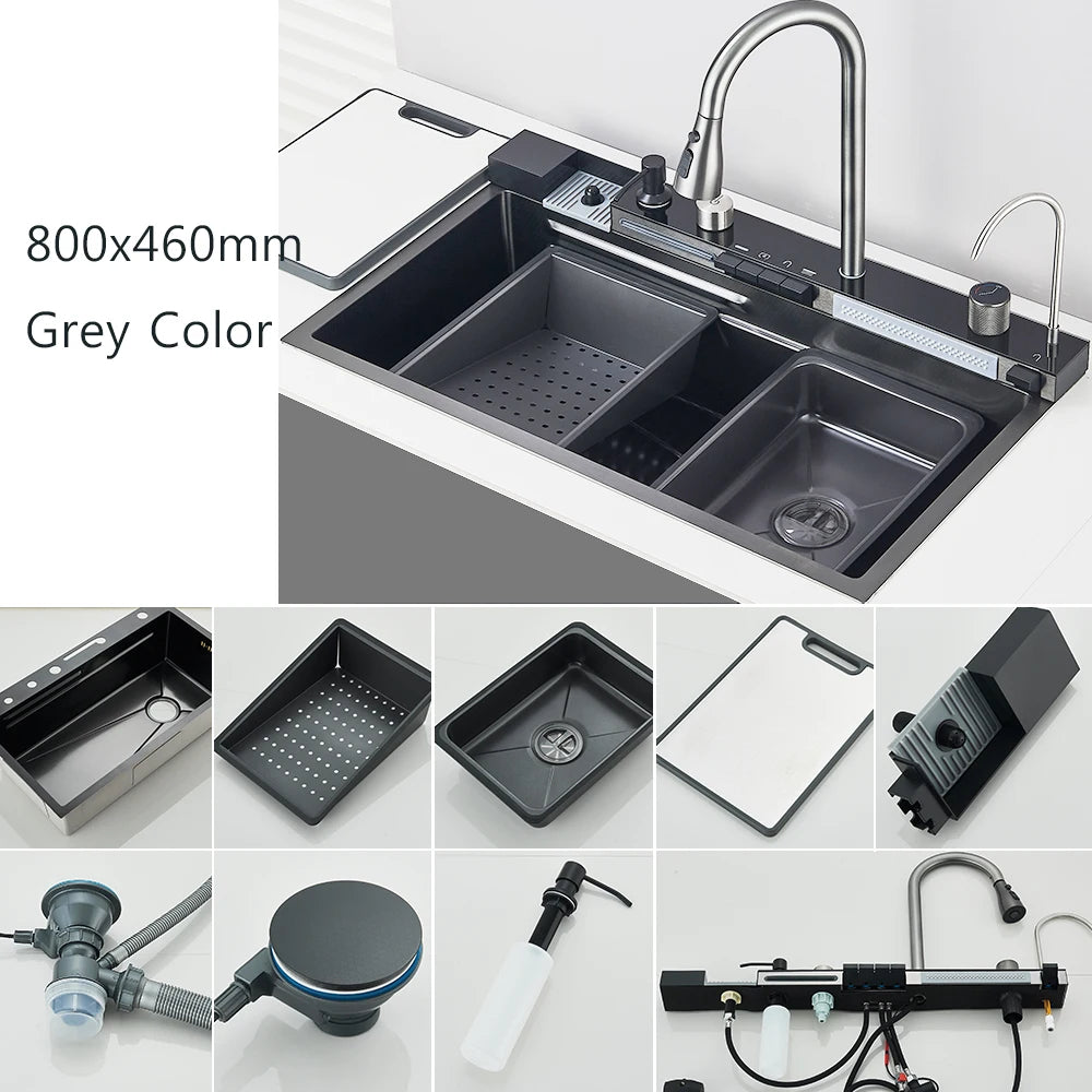 Smart Digital Display Temperature Control Waterfall