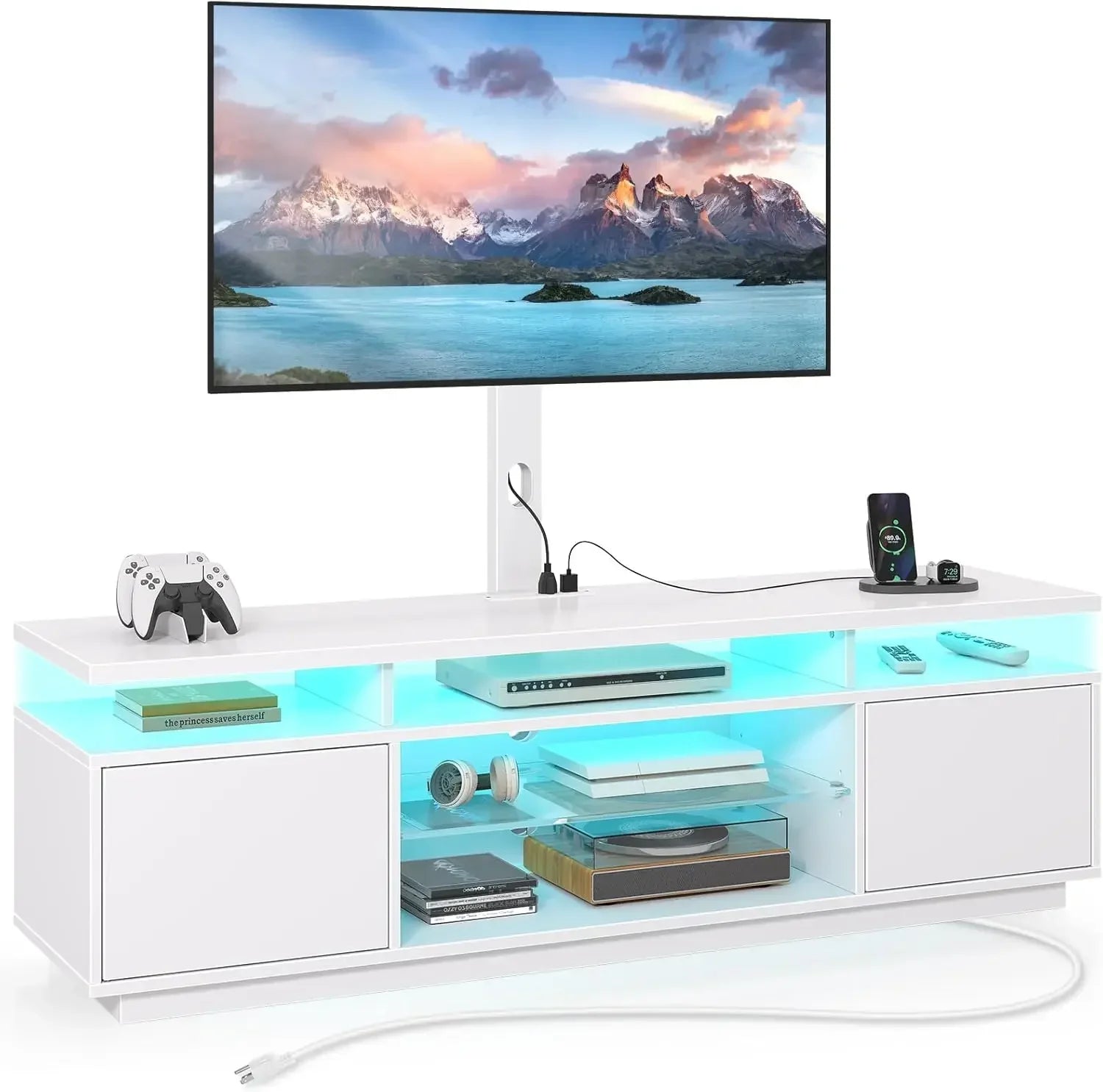 TV Stand W/Mount and Outlet