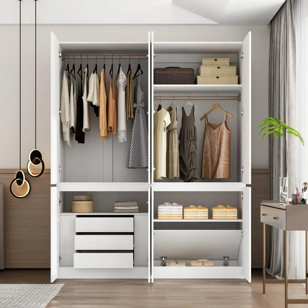 Armoire Wardrobe Closet w/Hidden Storage
