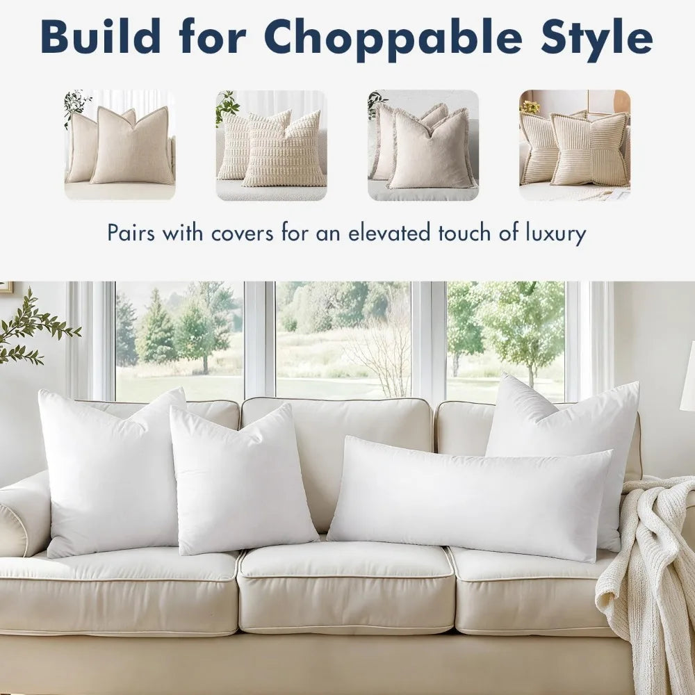2 Down Feather Throw Pillows