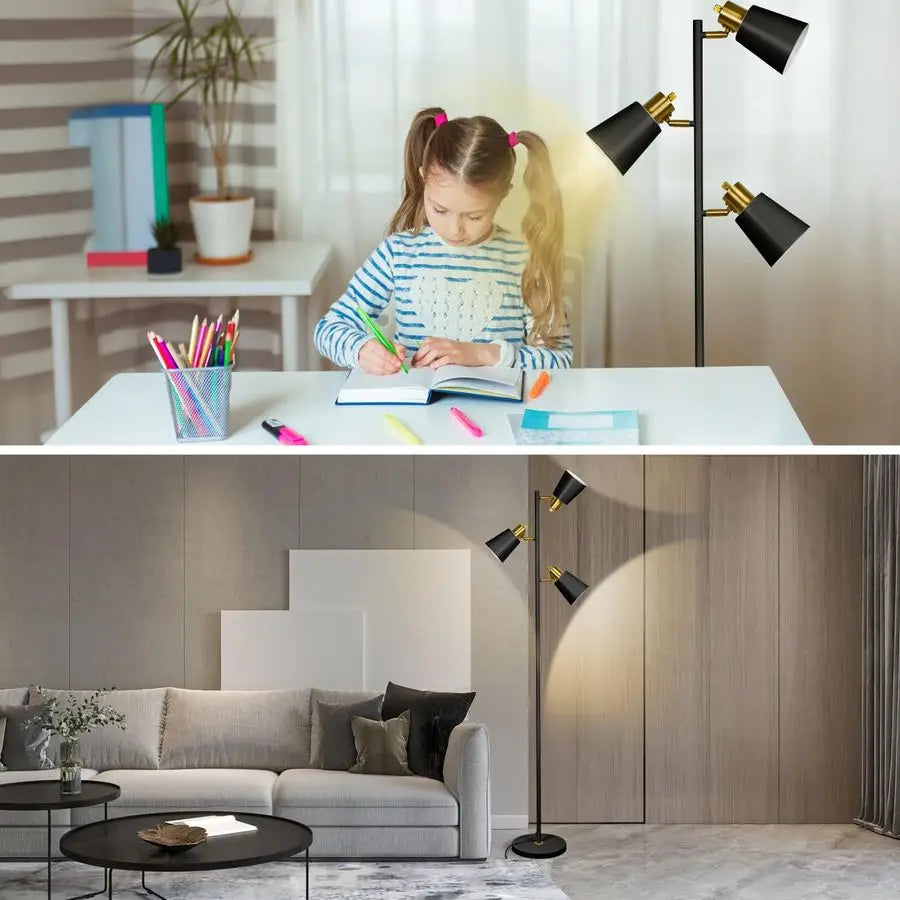 Floor Lamp industrial 3Light LED