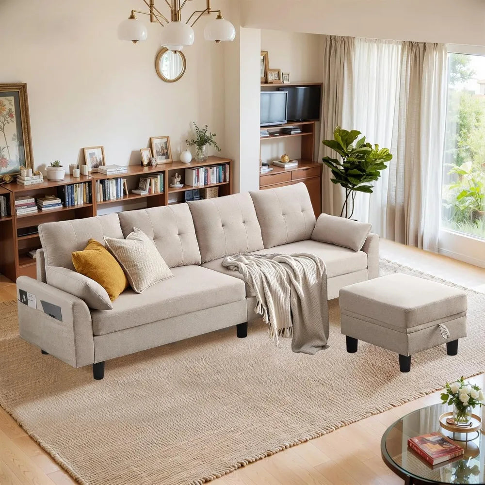 101" L-Shaped Modular Sectional