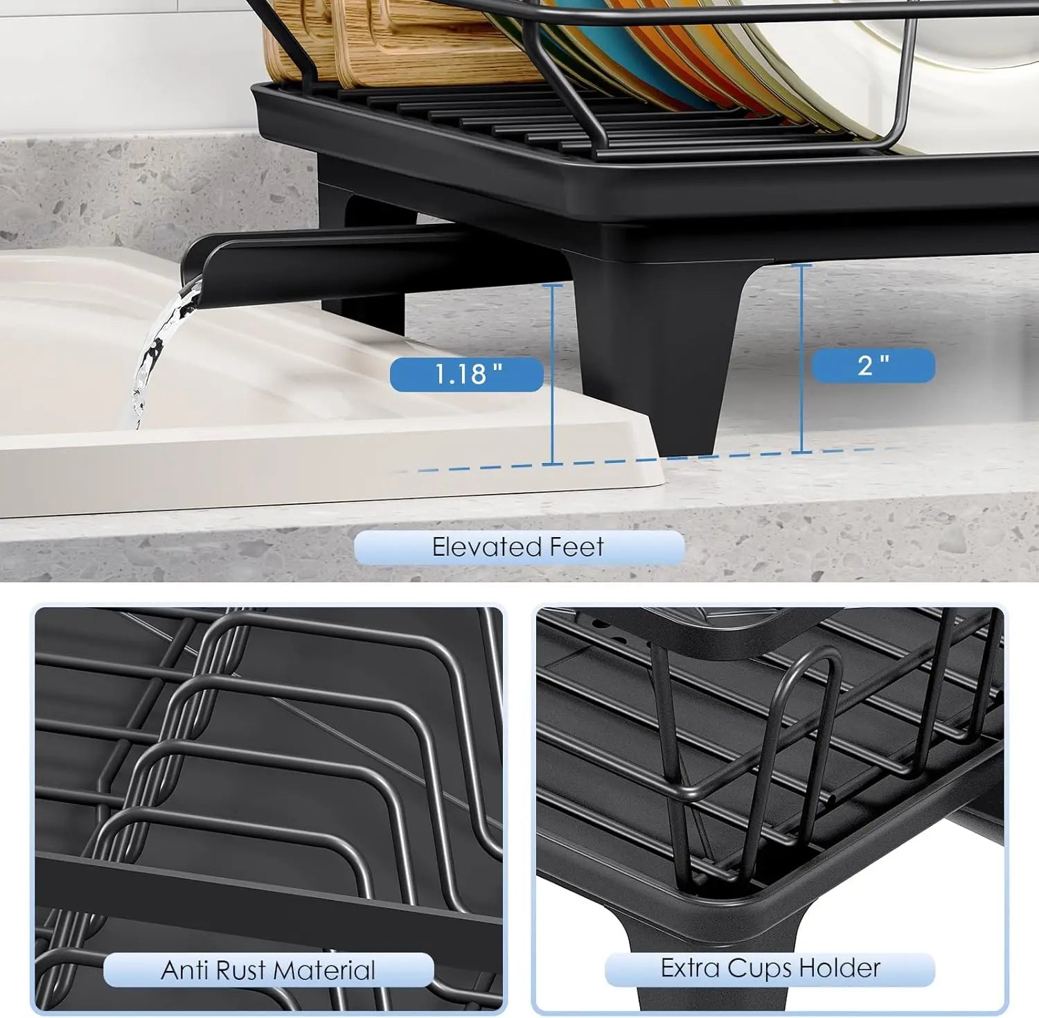 Dish Rack for Kitchen Counter