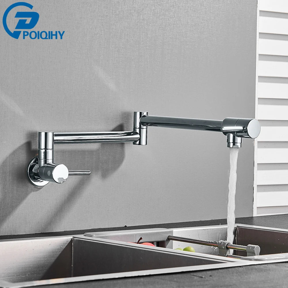 Chrome Black Wall Mounted 360 Rotating