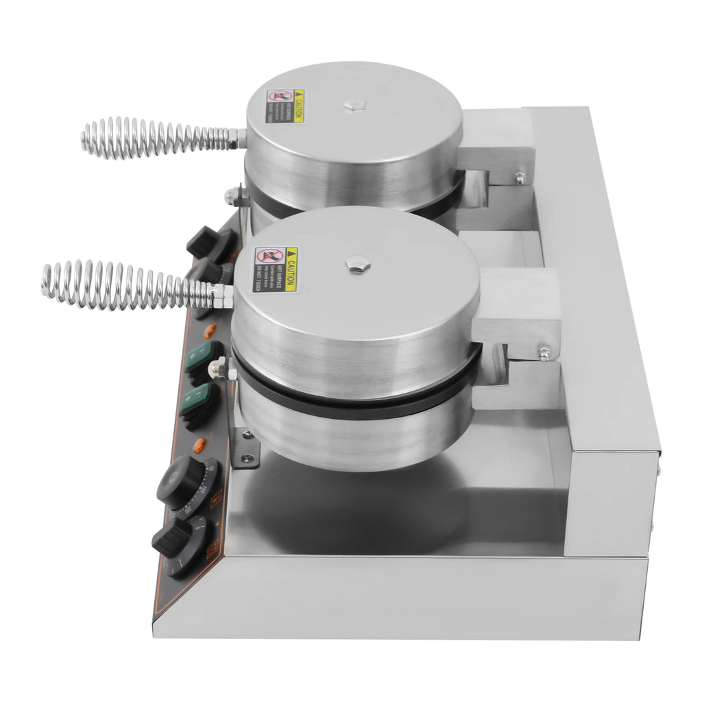 Electric Waffle Maker, Double-headed Stainless Adjustable (122-572°F)
