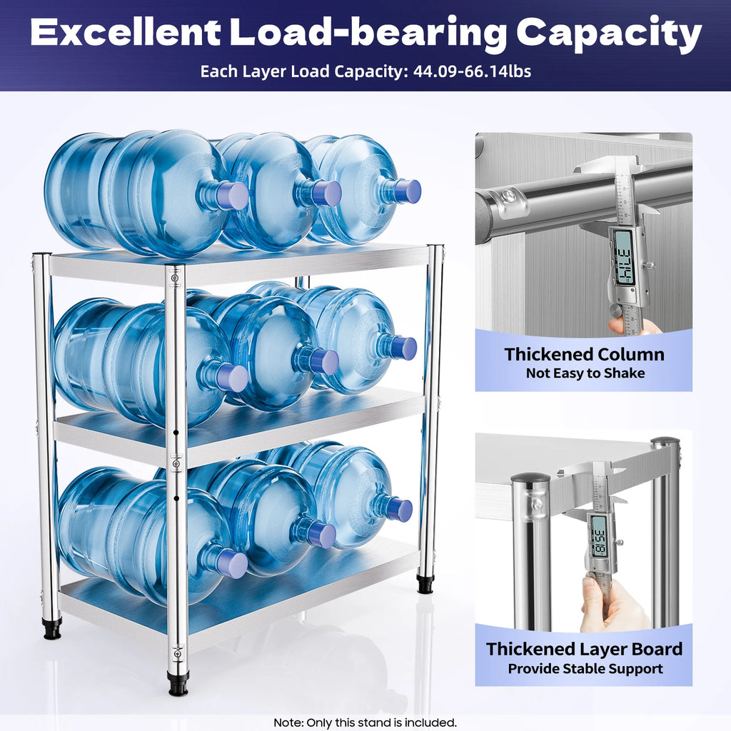 3-Tier Stainless Steel Work 80*40*80cm