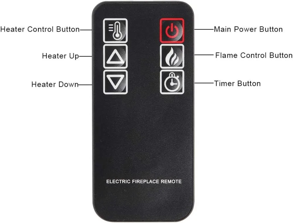 25'' Freestanding Electric Fireplace Heater