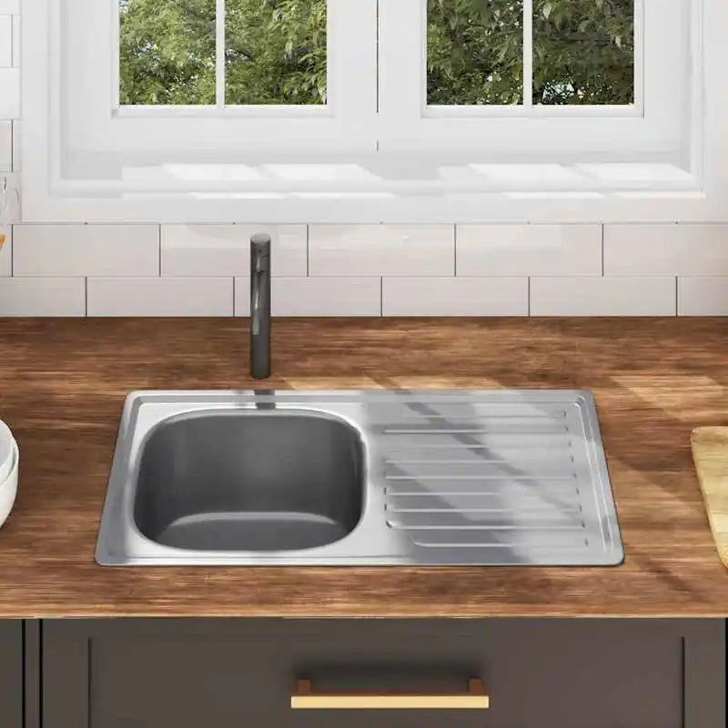 Kitchen Sink w/Drainboard Stainless