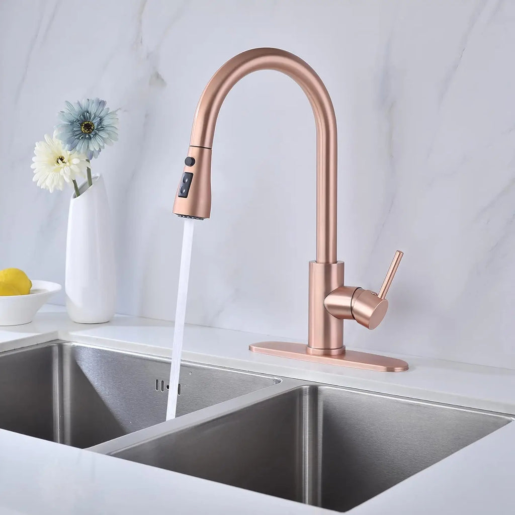 Rose Gold Faucet, 304 Stainless Steel