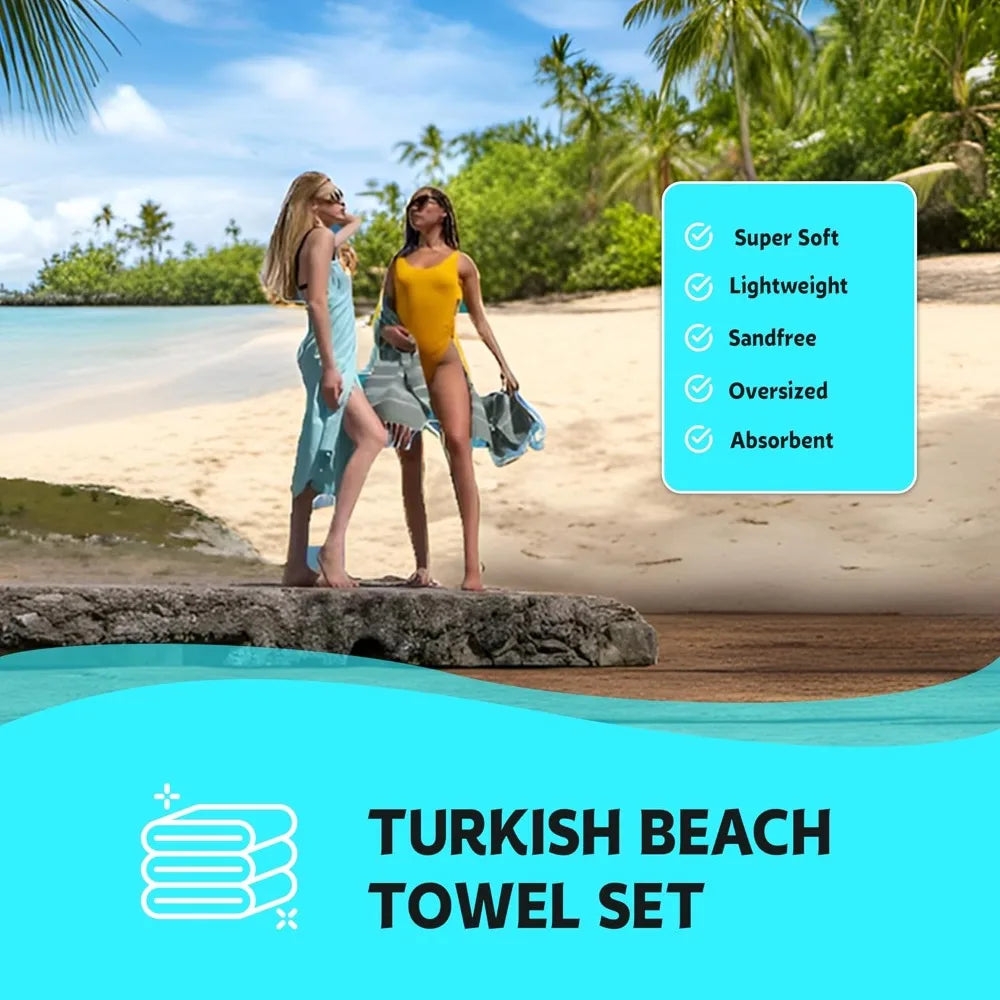 Turkish Beach Towels Oversized Bulk Large