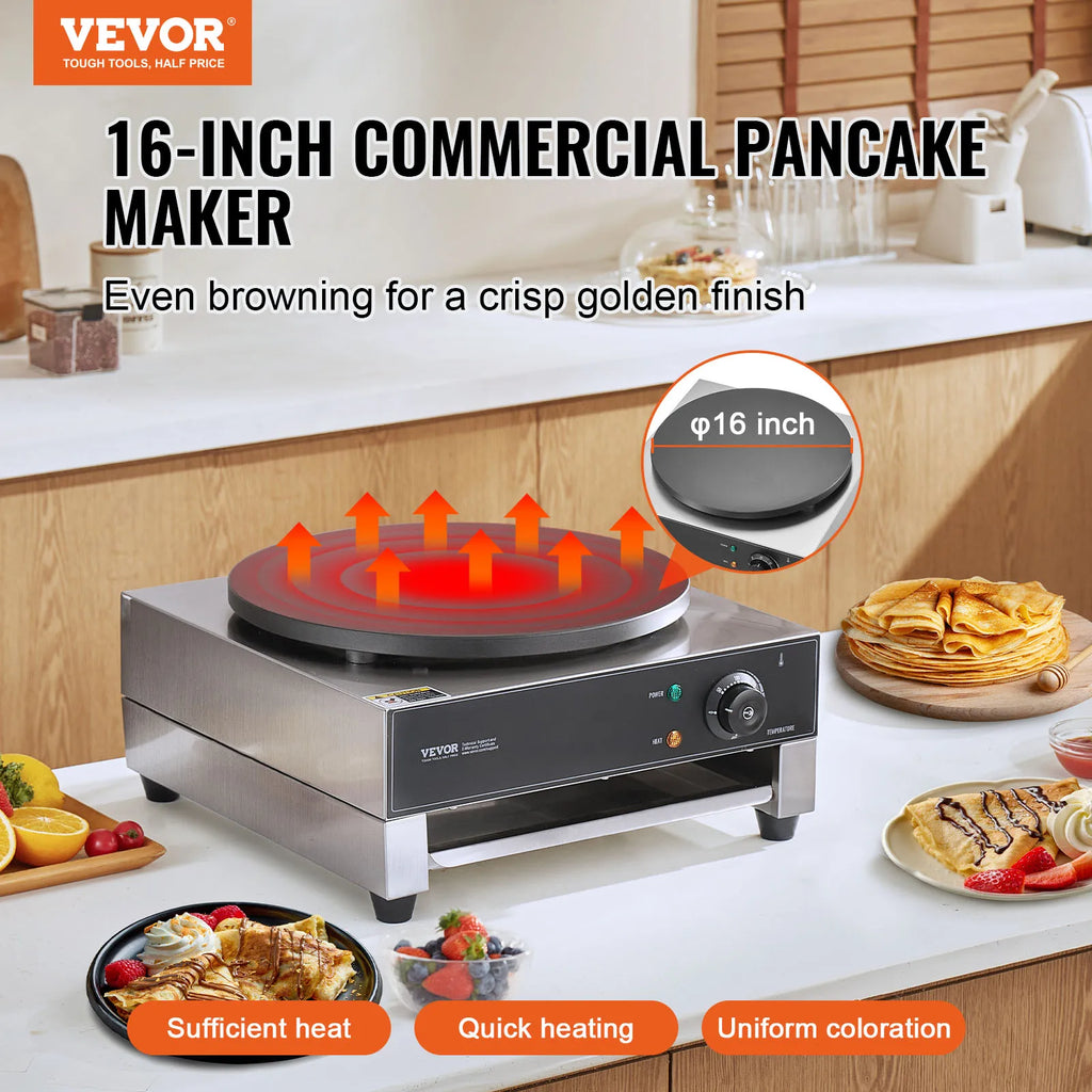 Electric Crepe Maker 16 Inch Commercial