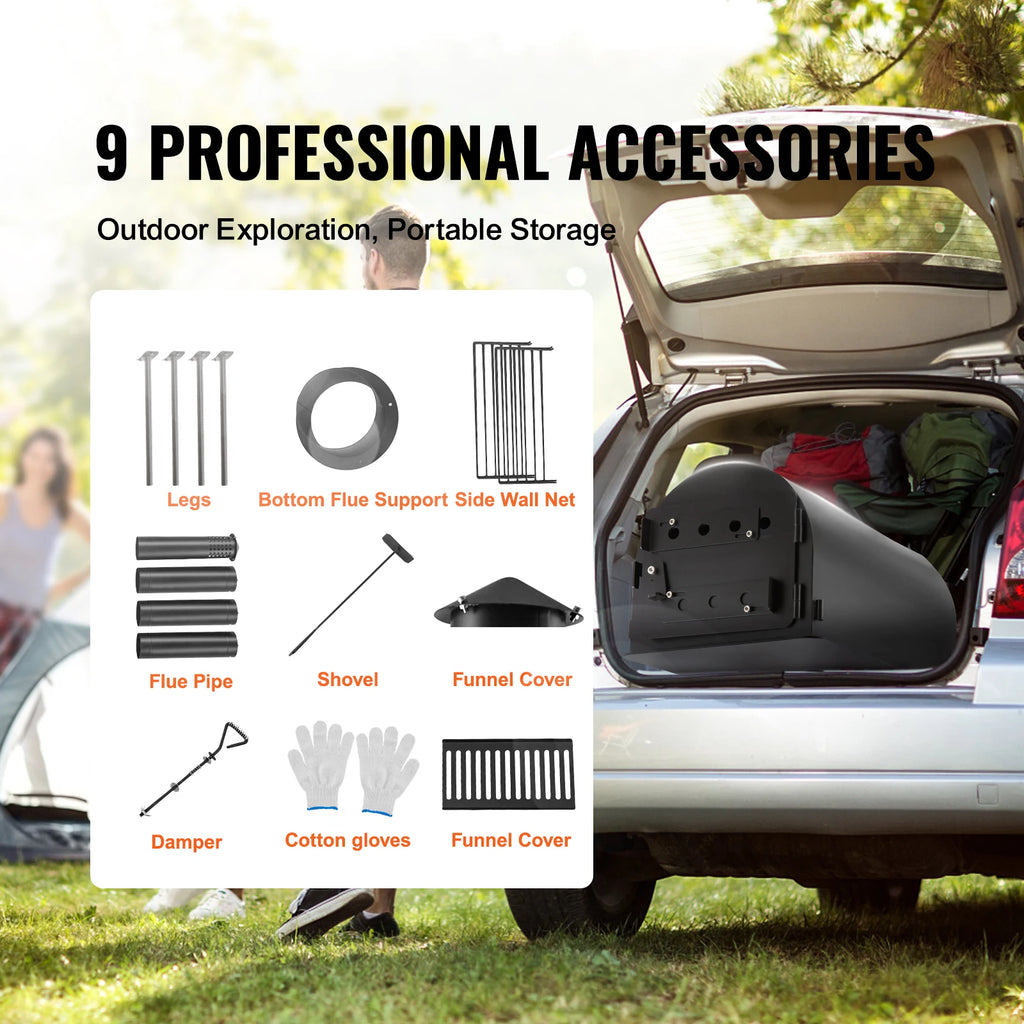 Wood Stove Steel Camping/Tent/Portable/Chimney