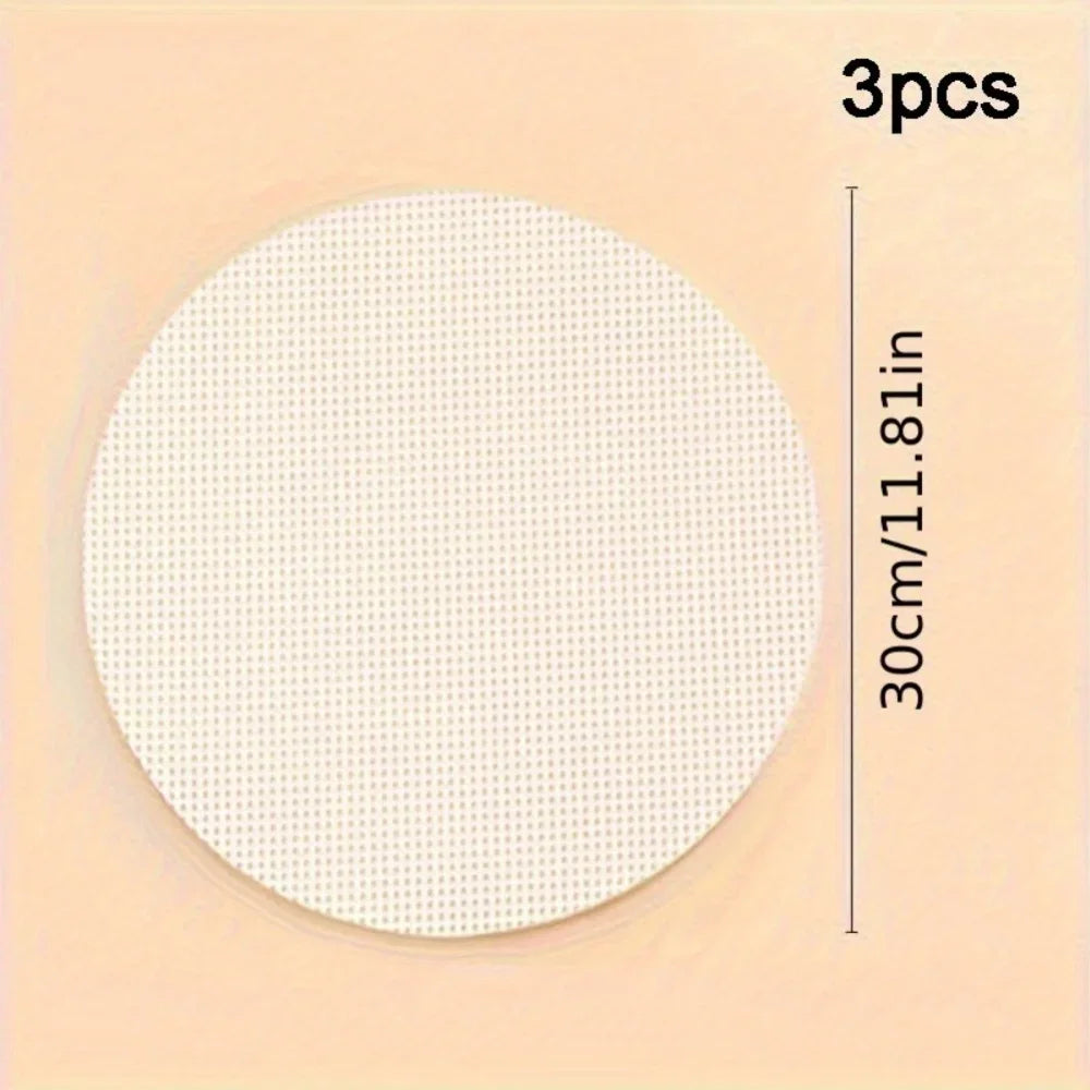 3pc Reusable Silicone Non-Stick Steamer Liners