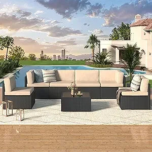 7-Piece Rattan Patio Set