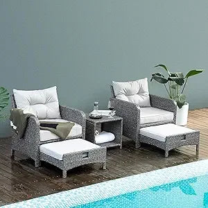 5-Piece Rattan Patio Set