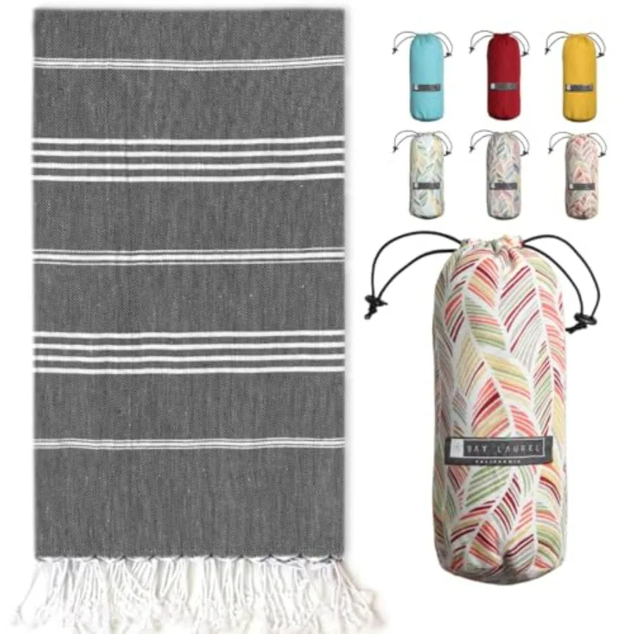 Turkish Beach Towel with Travel Bag 39 x 71