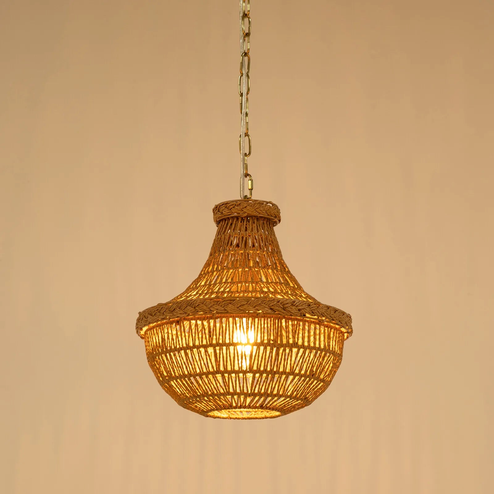 60W Chain Woven Country Chandelier