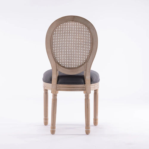 2 French Style Solid Wood Rattan