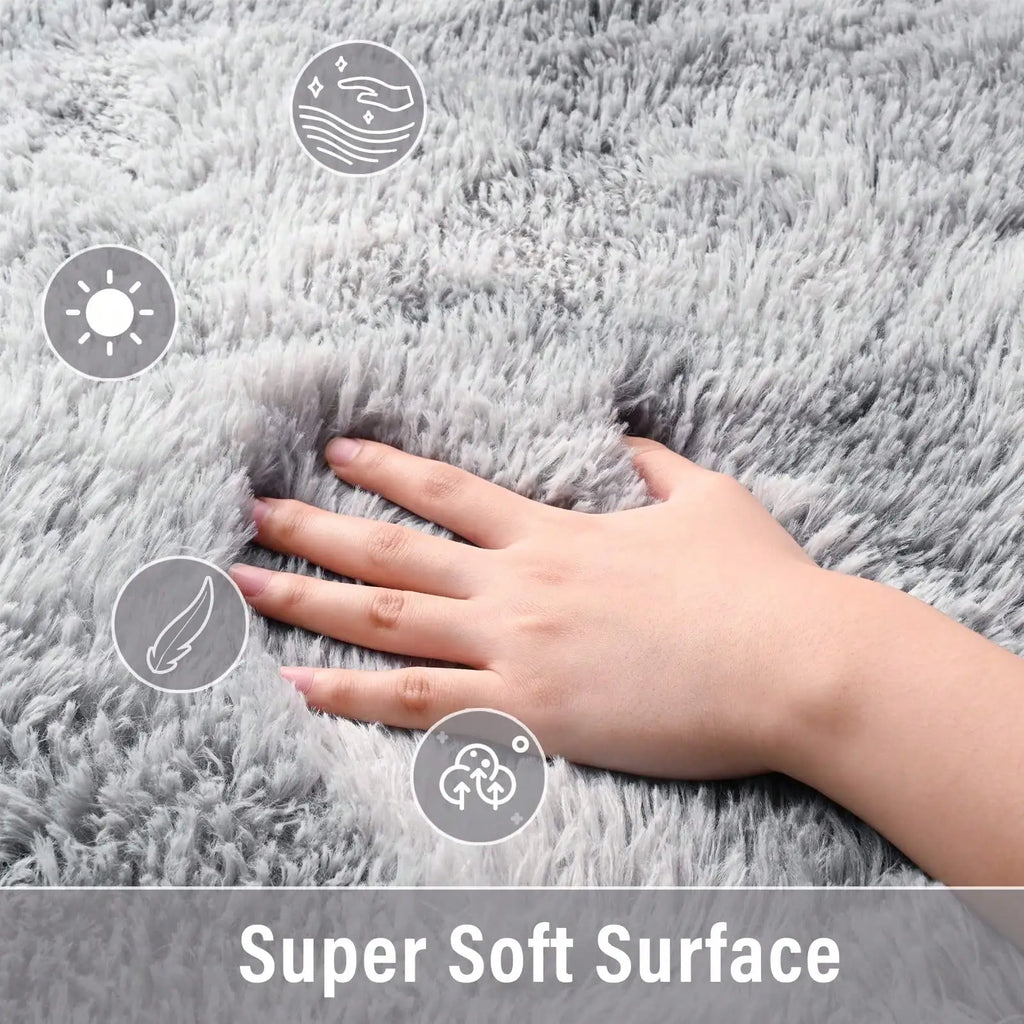 13.25x6.75 Soft Fluffy Oval Washable
